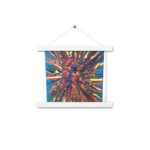 Poster with hangers
